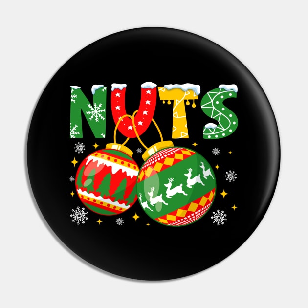 Nuts Christmas Matching Couple Chestnuts Pin by antrazdixonlda