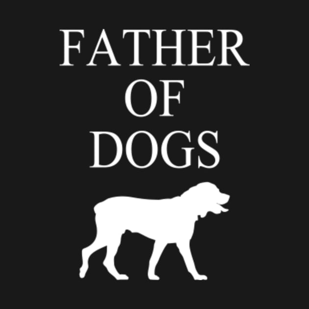 Mens Father of dog Fur Dad Funny by skitfern