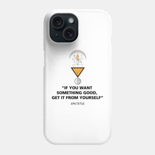 Stoic Quote from Epictetus Phone Case