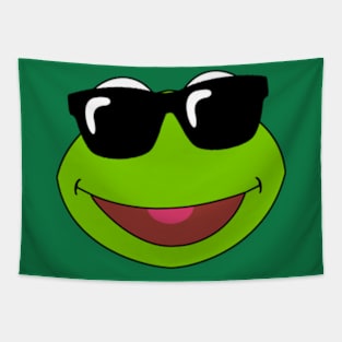 Cool Baby Kermit Face Tapestry