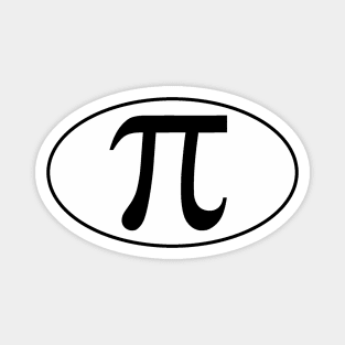 Pi Symbol Oval Marathon Parody Magnet