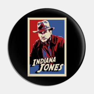 Indiana Jones Pop Art Style Pin