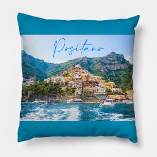 Positano from the sea Pillow