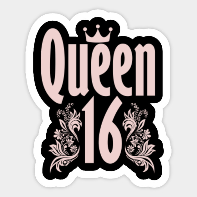 Sweet Sixteen Birthday Party Gift I Custom Sweet 16 Sweet 16 Gift Sticker Teepublic