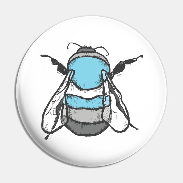 Demiboy Bee Pin by theartfulscientist