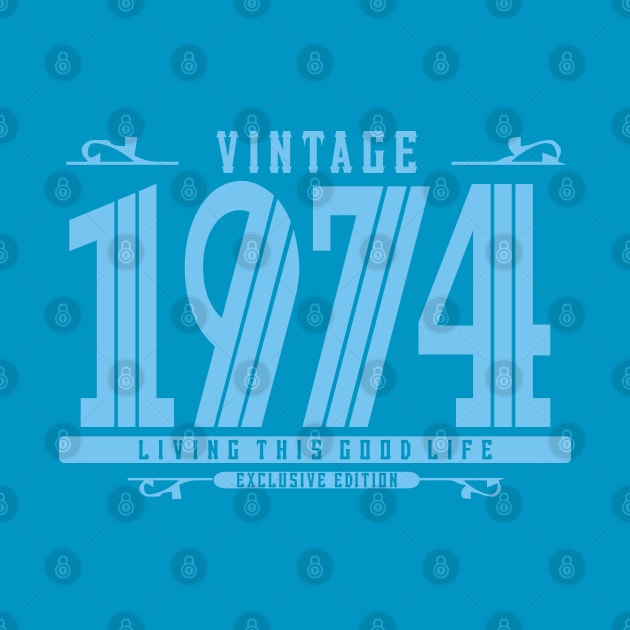 46th Birthday T-Shirt - Vintage 1974 by Reshartinc