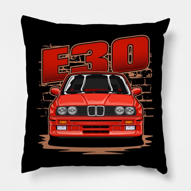 E30 M3 Pillow by WINdesign