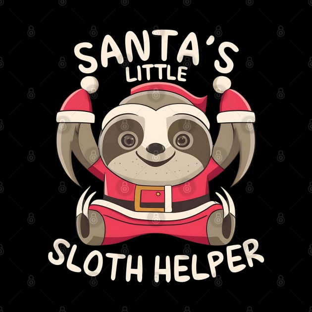 Sloth Christmas Santa's Little Sloth Helper by NomiCrafts