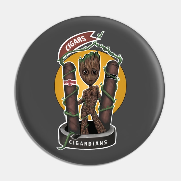 Cigar Guardian Pin by Nocturtle