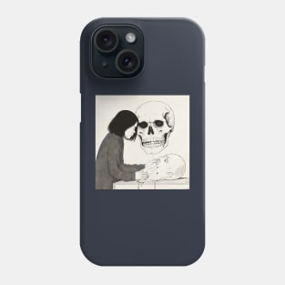 Asian painting. A girl in anime style Phone Case