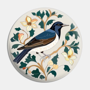 Elegant Starling Bird Pin