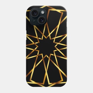 Golden Geometric Pattern Phone Case