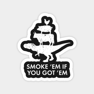 Smoke 'em if you got 'em! Funny BBQ Shirts for Pitmasters Magnet