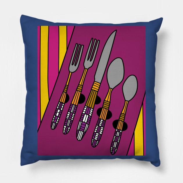 Kitchen Cooking Eating Hobby Pillow by flofin