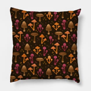 Autumn forest fungi pattern Pillow