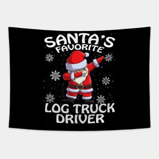 Santas Favorite Log Truck Driver Christmas Tapestry