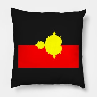 People Power Mandelbrot - Black T Shirt Pillow