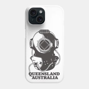 Queensland Australia Diving poster Phone Case