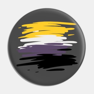 Non-Binary Scribble Flag Pin