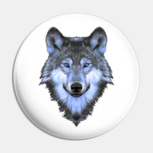 Wolfie In Blue Pin