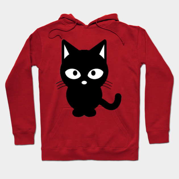 black and white cat hoodie