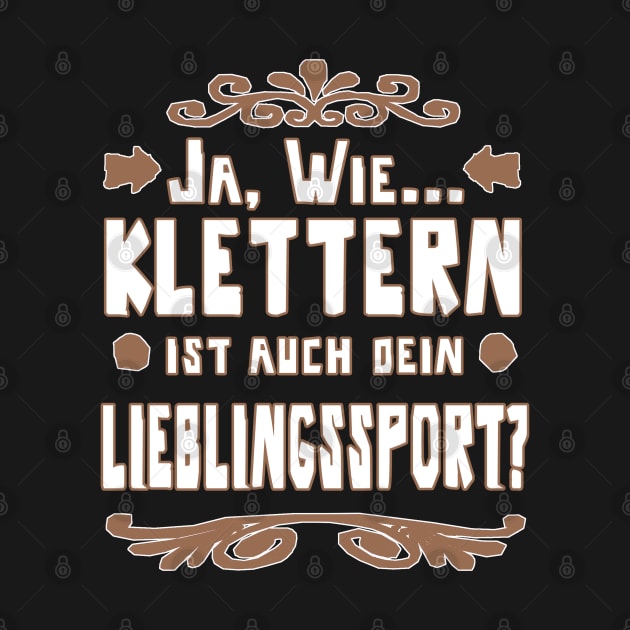 Klettern Kletterseil Sport Felsen Geschenkidee by FindYourFavouriteDesign