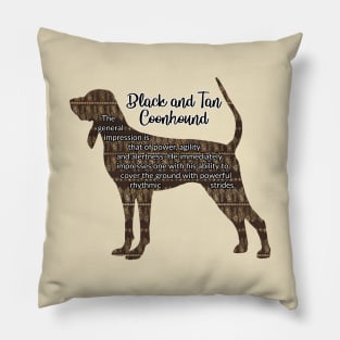 Black and Tan Coonhound Pillow