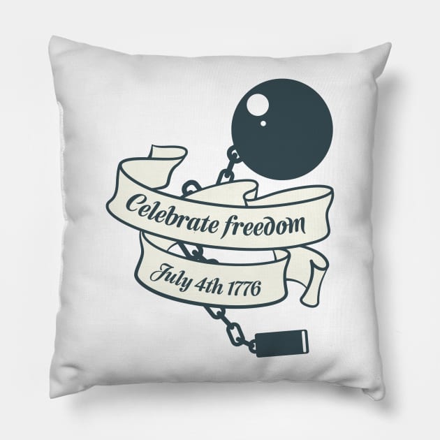 a nice t shirt for 4th july party Pillow by lone8