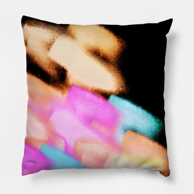 Neon Clouds Pillow by Swadeillustrations