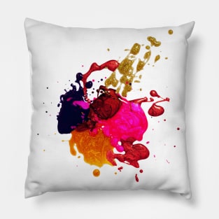 Coloful Splash Paint Pillow