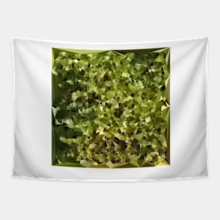 Fern Green Abstract Low Polygon Background Tapestry