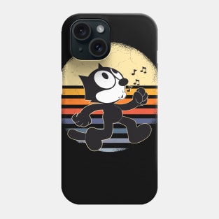 Funny Felix The Cat Keep Walking Retro Sunset Gift Phone Case