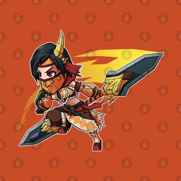 Monster Hunter World Chibi Insect Glaive by Xar623