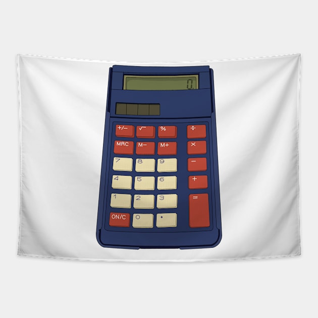 80's 90's Calculator Math School Nostalgia Tapestry by DiegoCarvalho