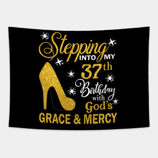 Stepping Into My 37th Birthday With God's Grace & Mercy Bday Tapestry