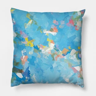 Fish in the pond Abstract Painting Pillow