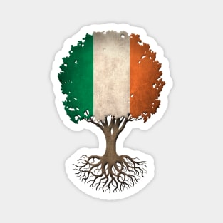 Tree of Life with Irish Flag Magnet