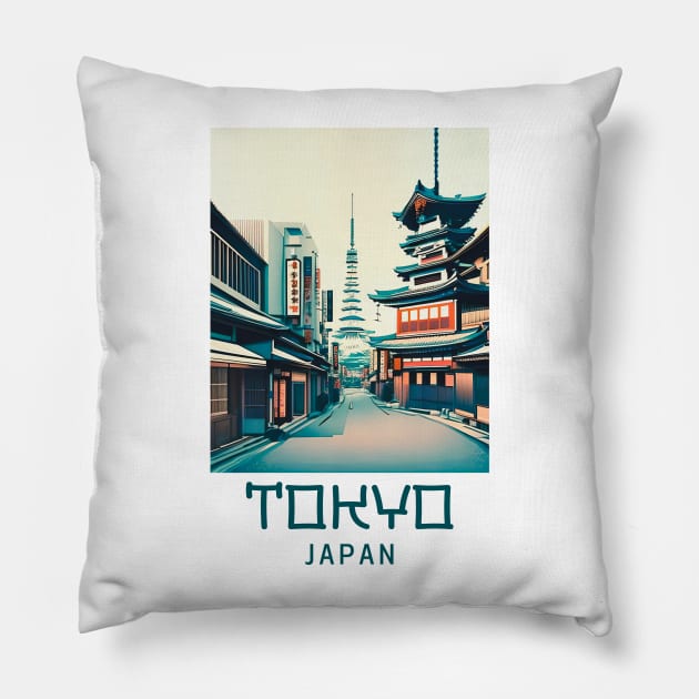 Tokyo japan traveler Pillow by Deartexclusive