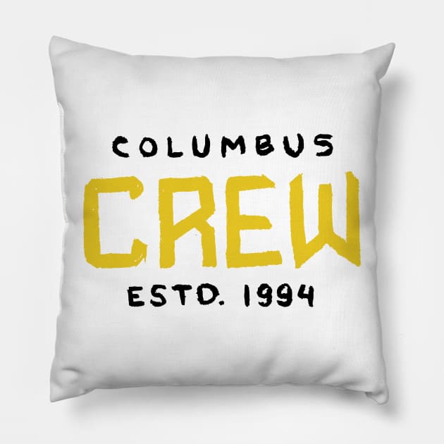 Columbus Creeeew S.C Pillow by Very Simple Graph