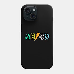 ABCD , back to school, colorful design Phone Case