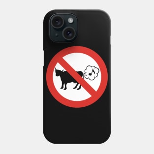 No Farting Cow Sign Phone Case