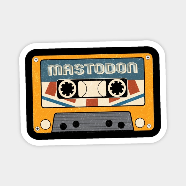 Cassette vintage Mastodon Magnet by bardo_bardon