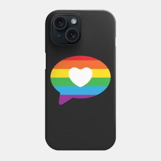 LGBT Pride Rainbow Heart Phone Case