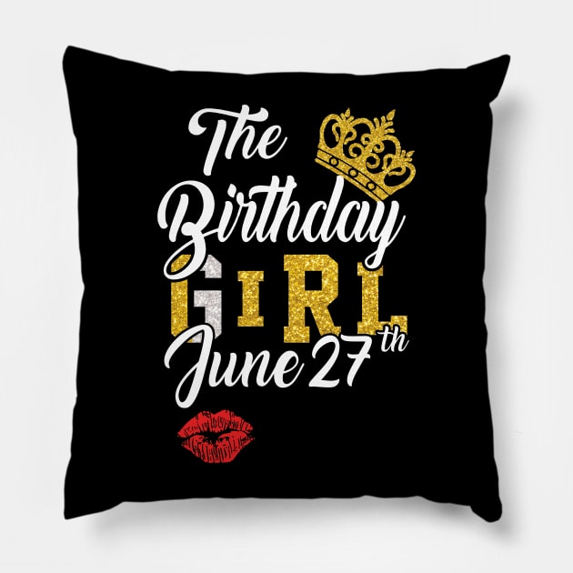 The Birthday Girl June 27th Pillow by ladonna marchand