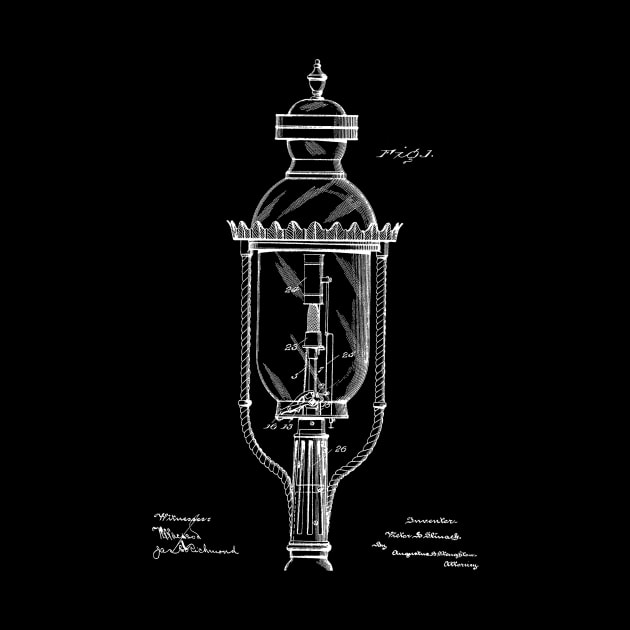 Incandescent Street Light Vintage Patent Hand Drawing by TheYoungDesigns