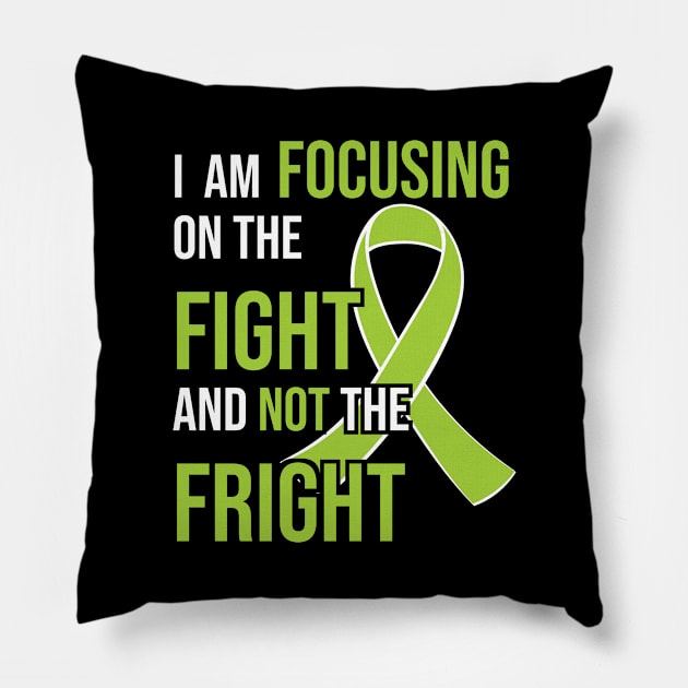 Lymphoma Cancer Awareness Ribbon for a Cancer Survivor Pillow by jkshirts