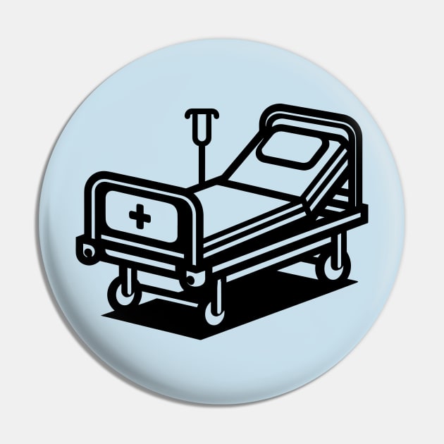 Hospital Bed Pin by KayBee Gift Shop