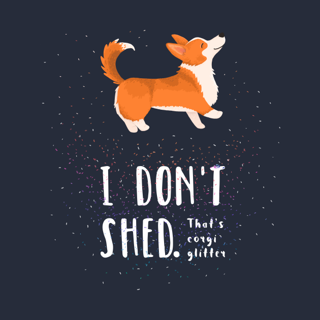 Disover Corgi Glitter - Pembroke Welsh Corgi - Corgi - T-Shirt