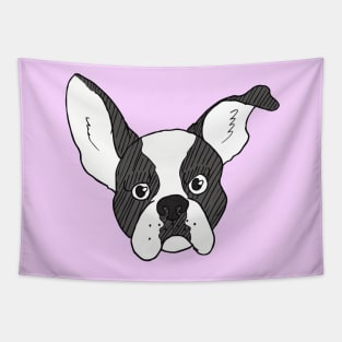 Grumpy Boston Terrier Tapestry