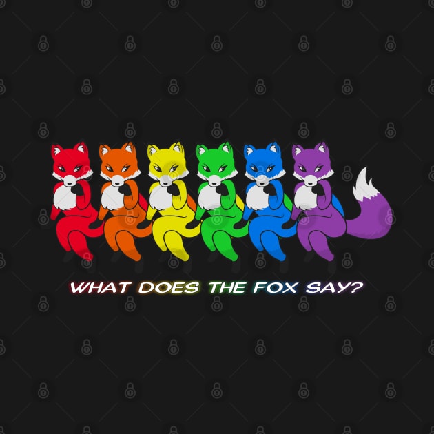 What does the fox say? - Rainbow by Brony Designs